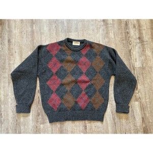 Vintage The Moors Sz M 100% Pure Shetland Wool Spun in Scotland Lord Jeff